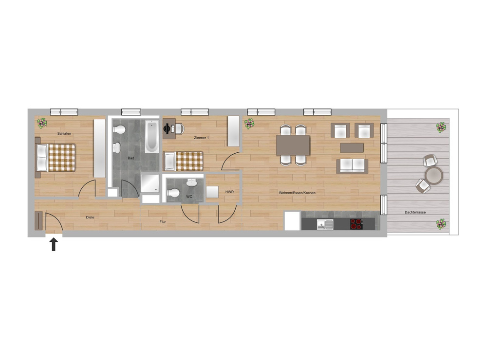 A.03.06_3.OG mitte rechts_3 Zi._100,08m²