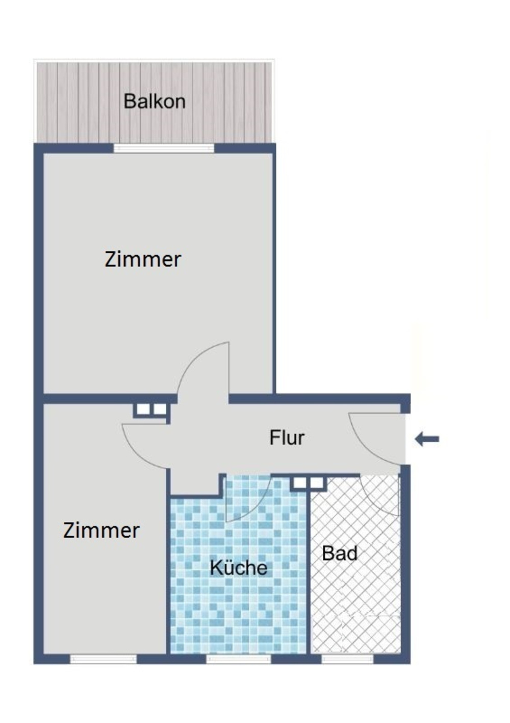 Kassel, Igelsburgstraße 20 Grundriss 1. OG links