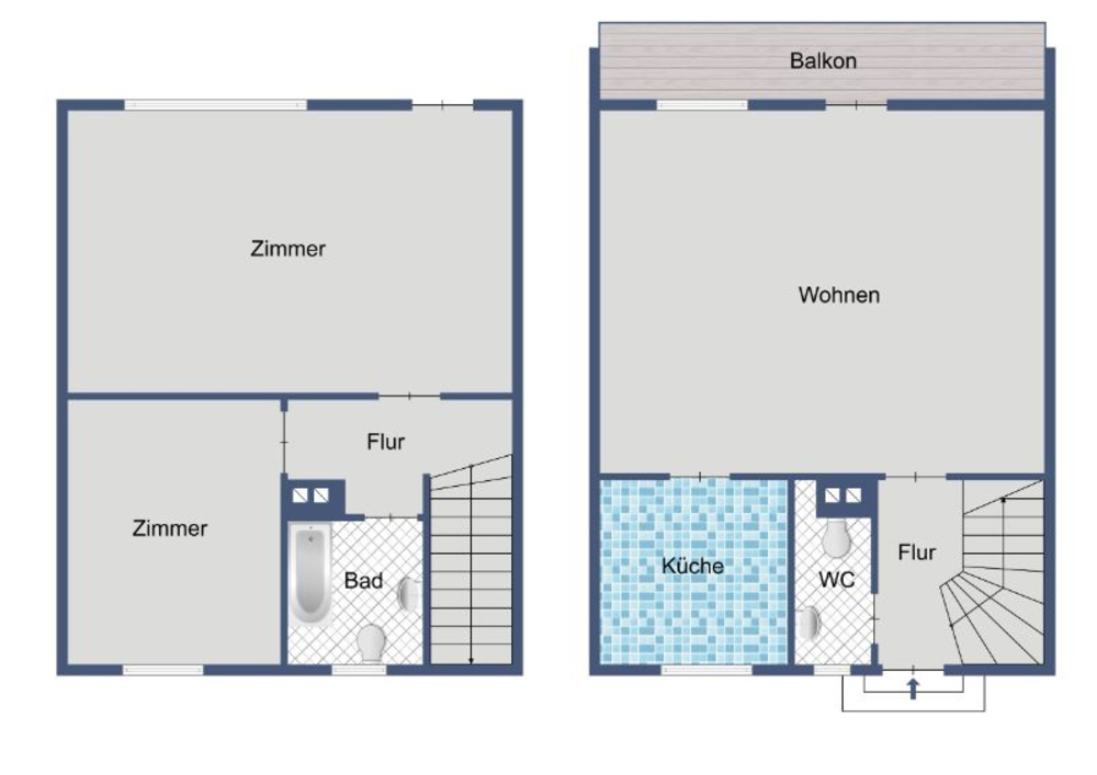 Grundriss_Maisonette 2. u.4.OG