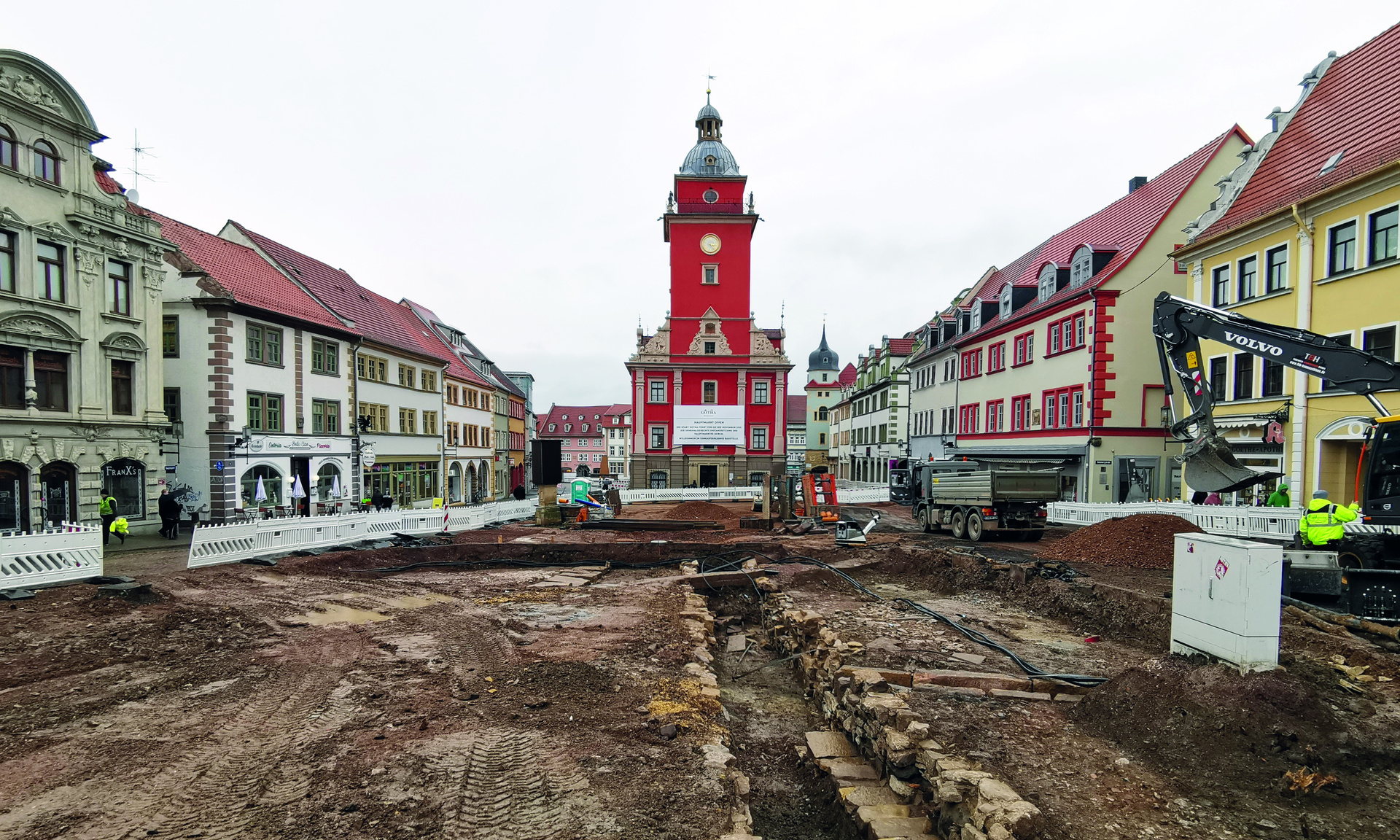 Bauarbeiten am Unteren Hauptmarkt