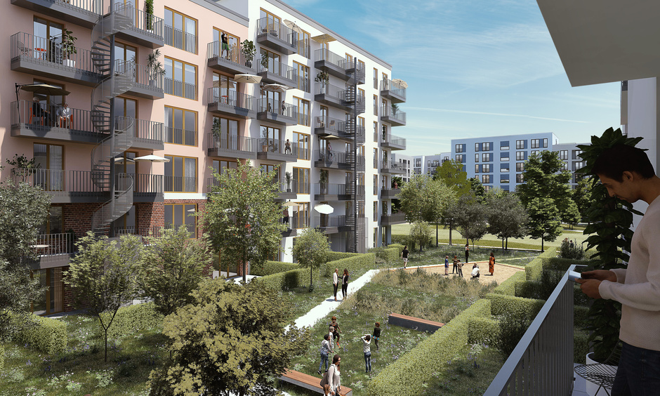 Visualisierung Neubau Schönhof am Park