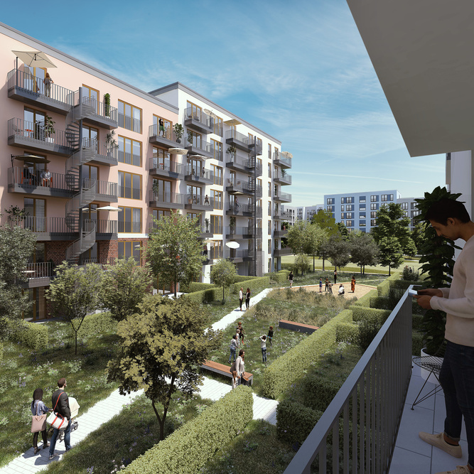 Visualisierung Neubau Schönhof am Park
