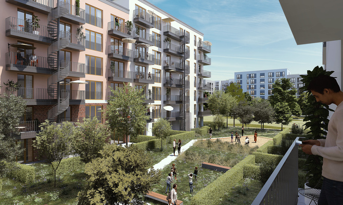 Visualisierung Neubau Schönhof am Park