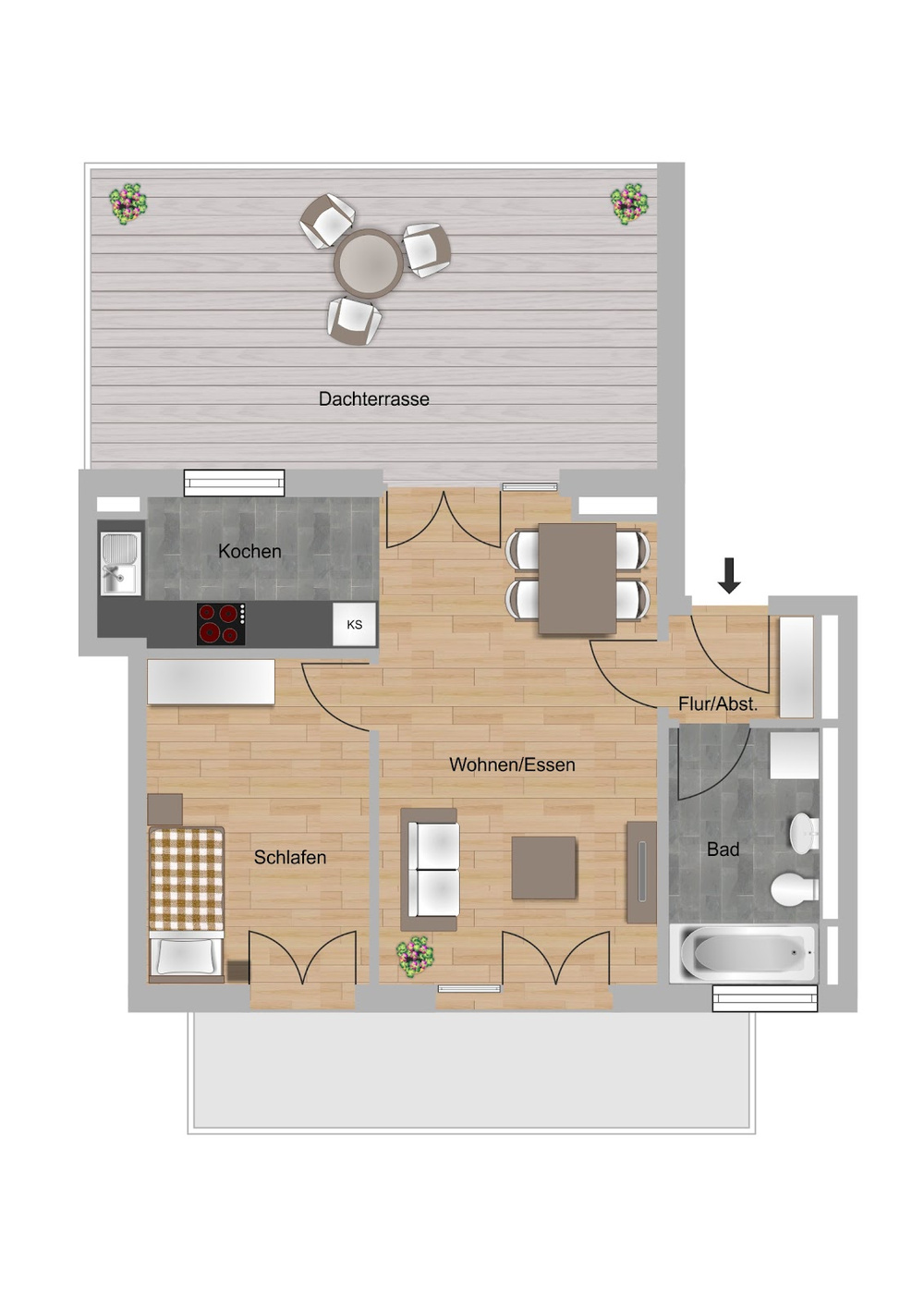 Grundriss Typ 2-E