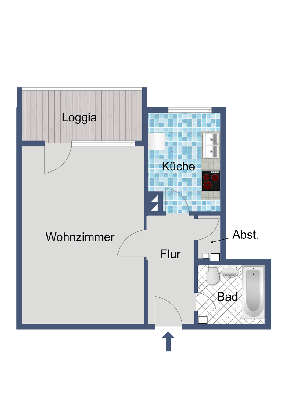 Grundriss mitte