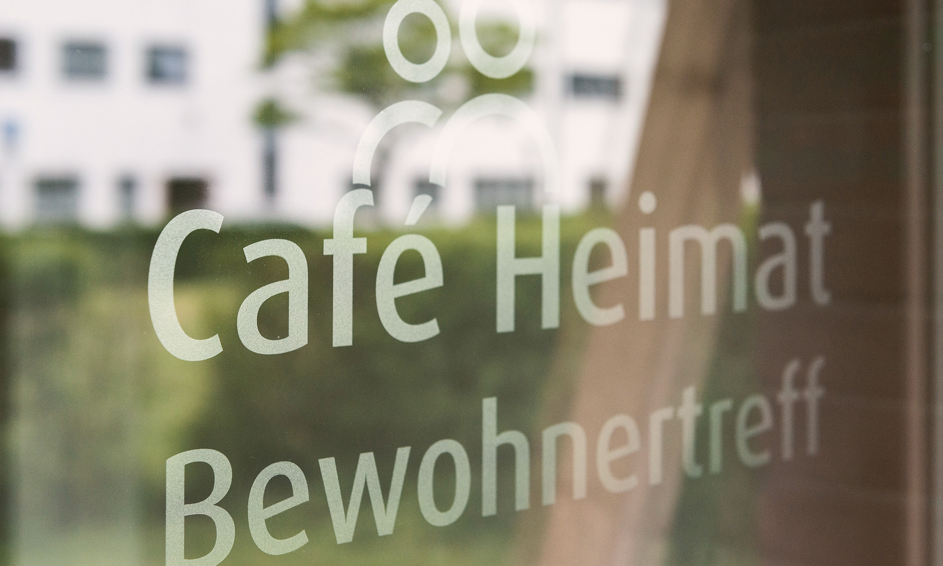 Bild von der Eingangstür Café Heimat