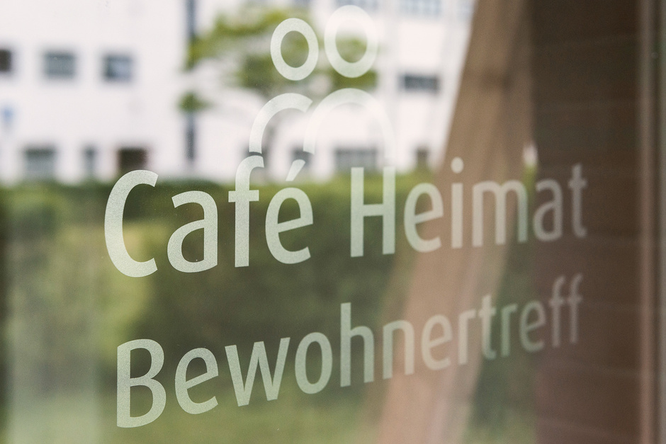 Bild von der Eingangstür Café Heimat