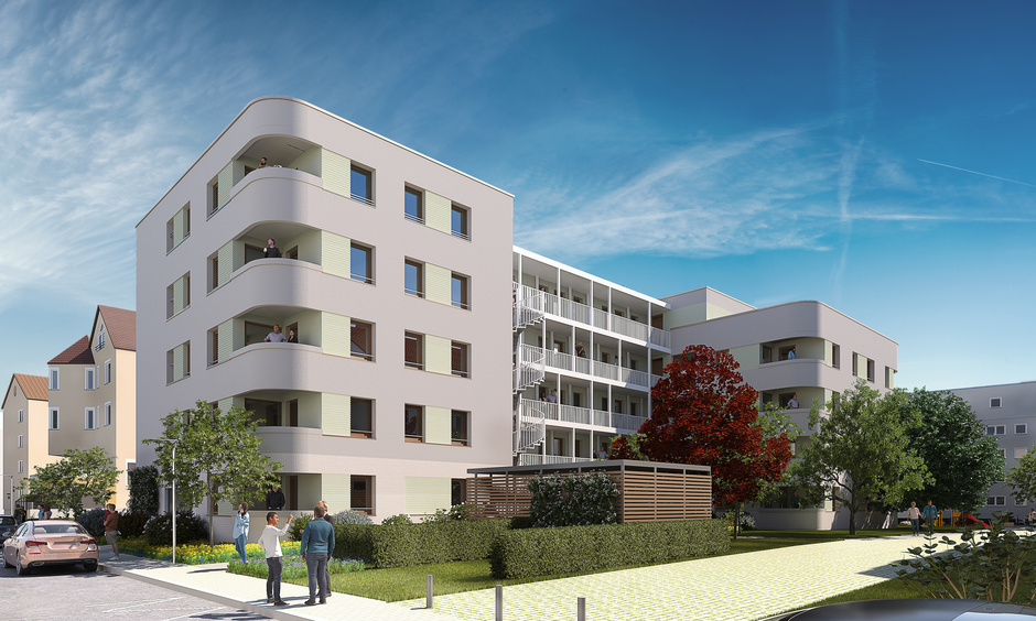 Visualisierung Neubau Melíbocusstraße