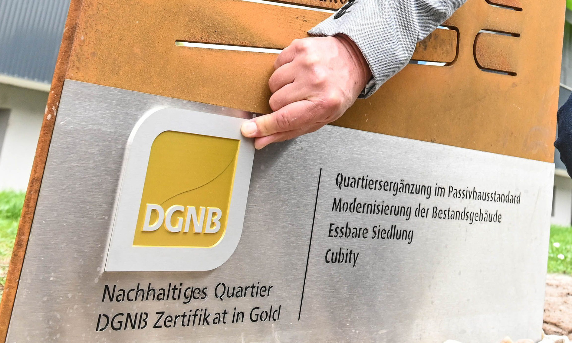 Pressefoto DGNB-Zertifikat