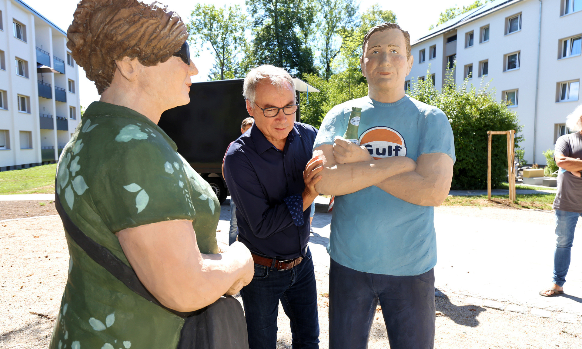 Michael Mayer-Marczona, Leiter des Freiflächenmanagements bringt den "Alltagsmenschen" in Position
