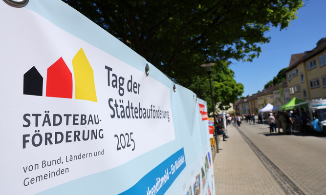 Banner mit Logo und Aufschrift Tag der Städtebauförderung