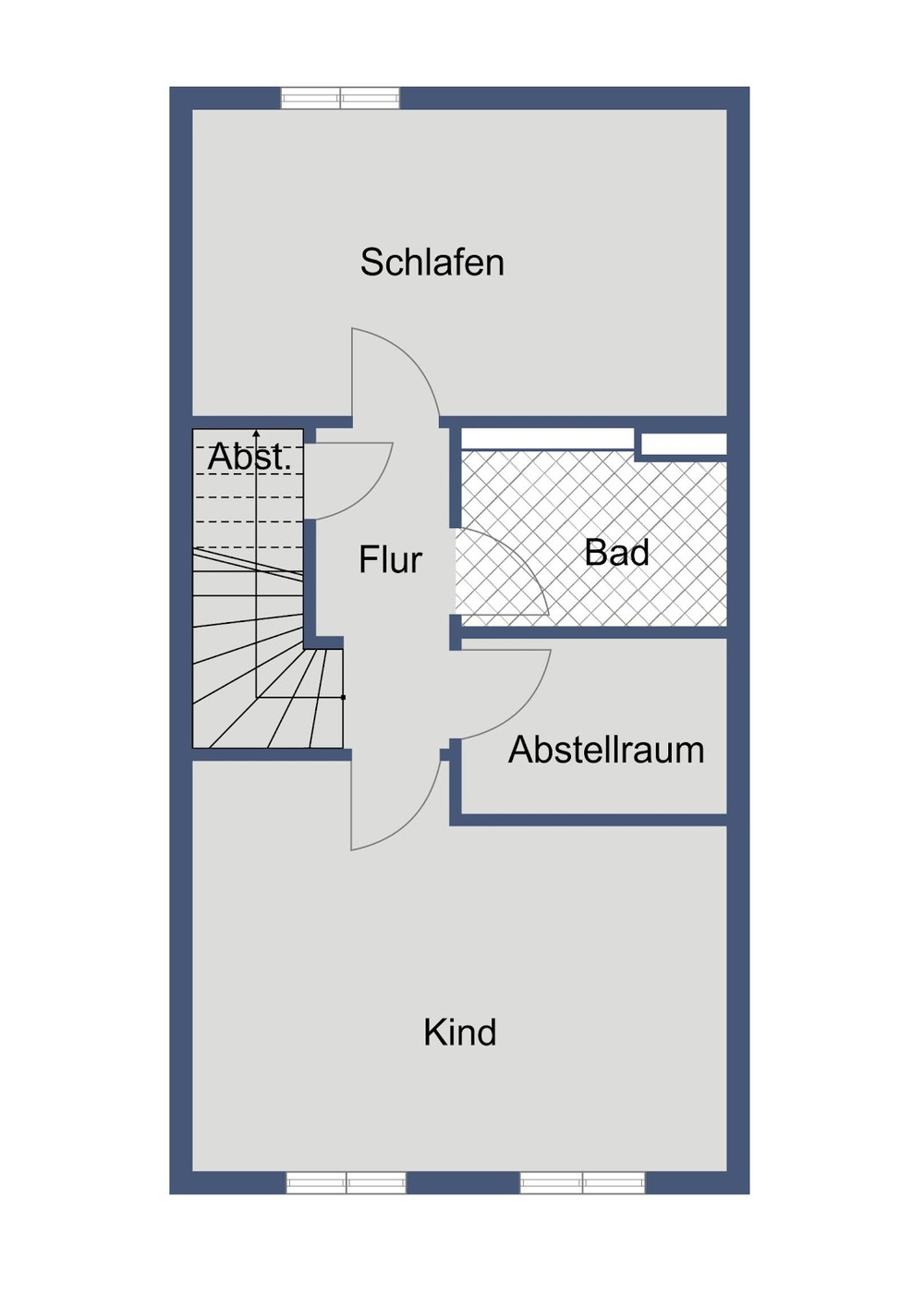 Grundriss Kantapfelstraße 24 Maisonette untere Etage