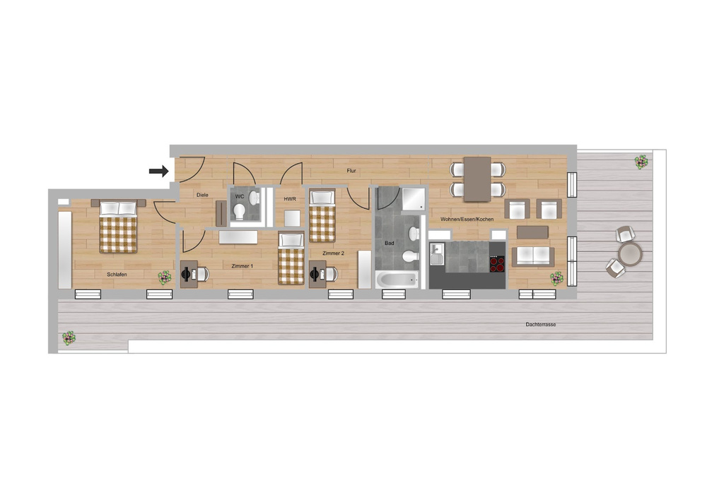 A.03.07_3.OG rechts_4 Zi._121,44m²