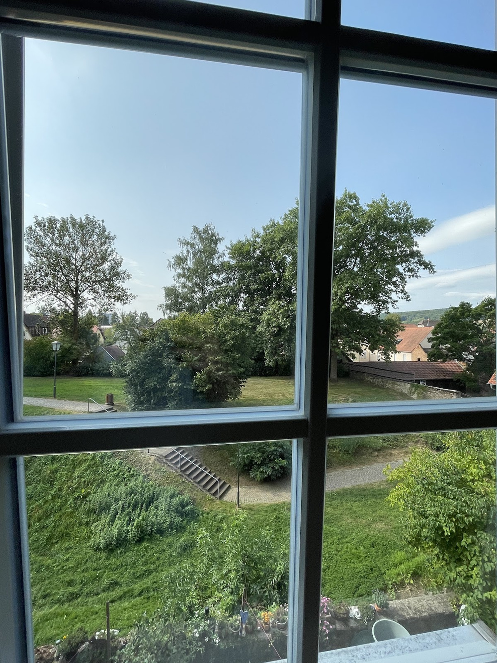 Ausblick auf Grünfläche