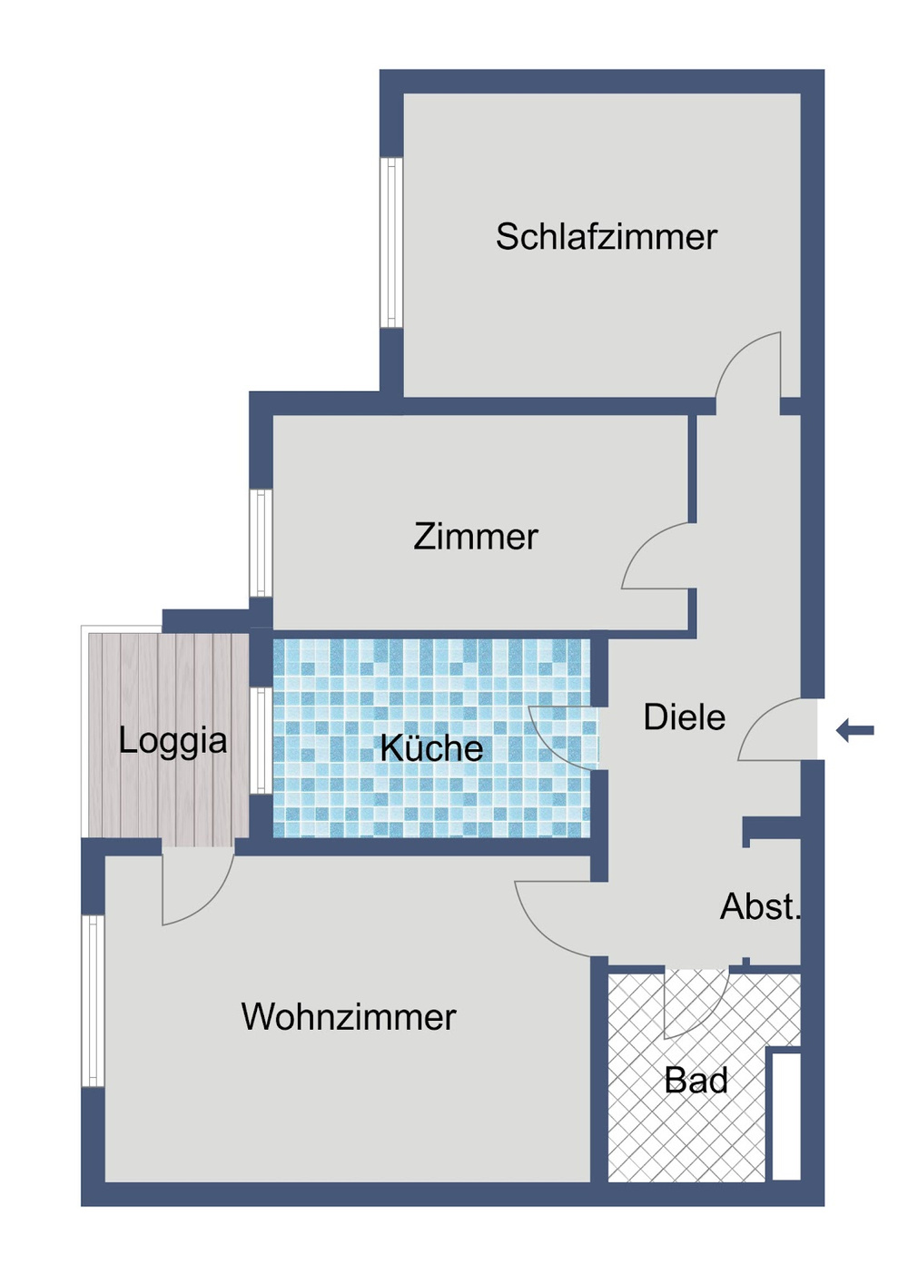Grundriss mitte