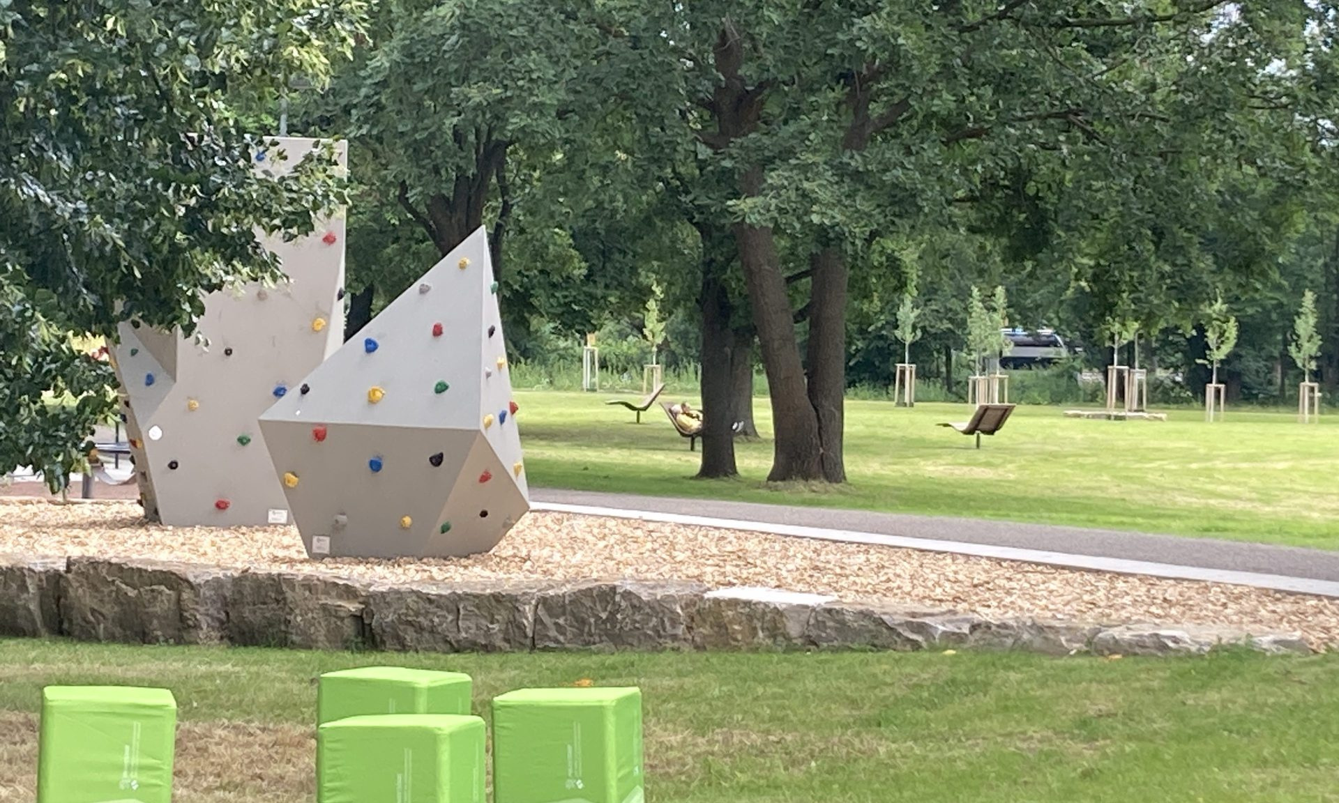 Der neugestaltete Park Schönfeld Ost in Kassel