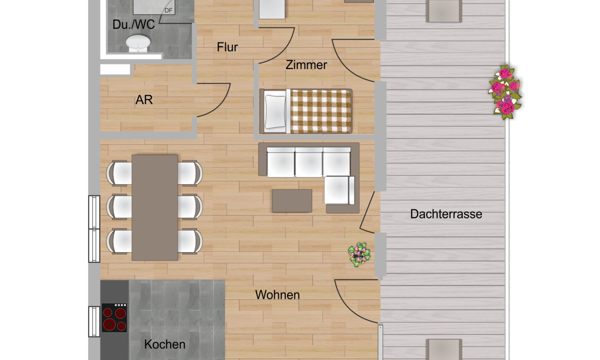5-Zimmer-Wohnung ca. 96,75 m² (E2)