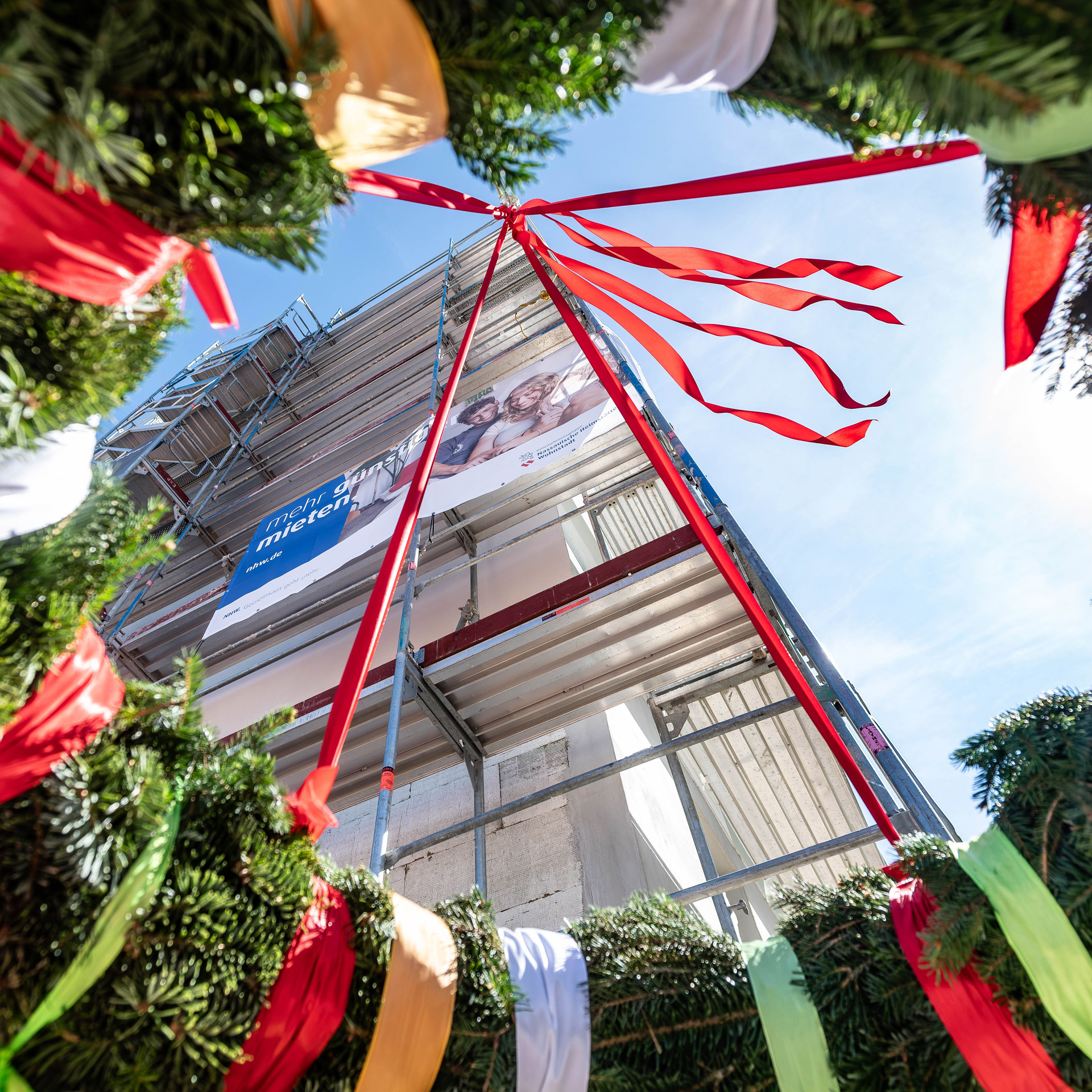 Richtfest für Darmstädter Neubauprojekt MarienGärten. Foto:NHW/Strohfeldt