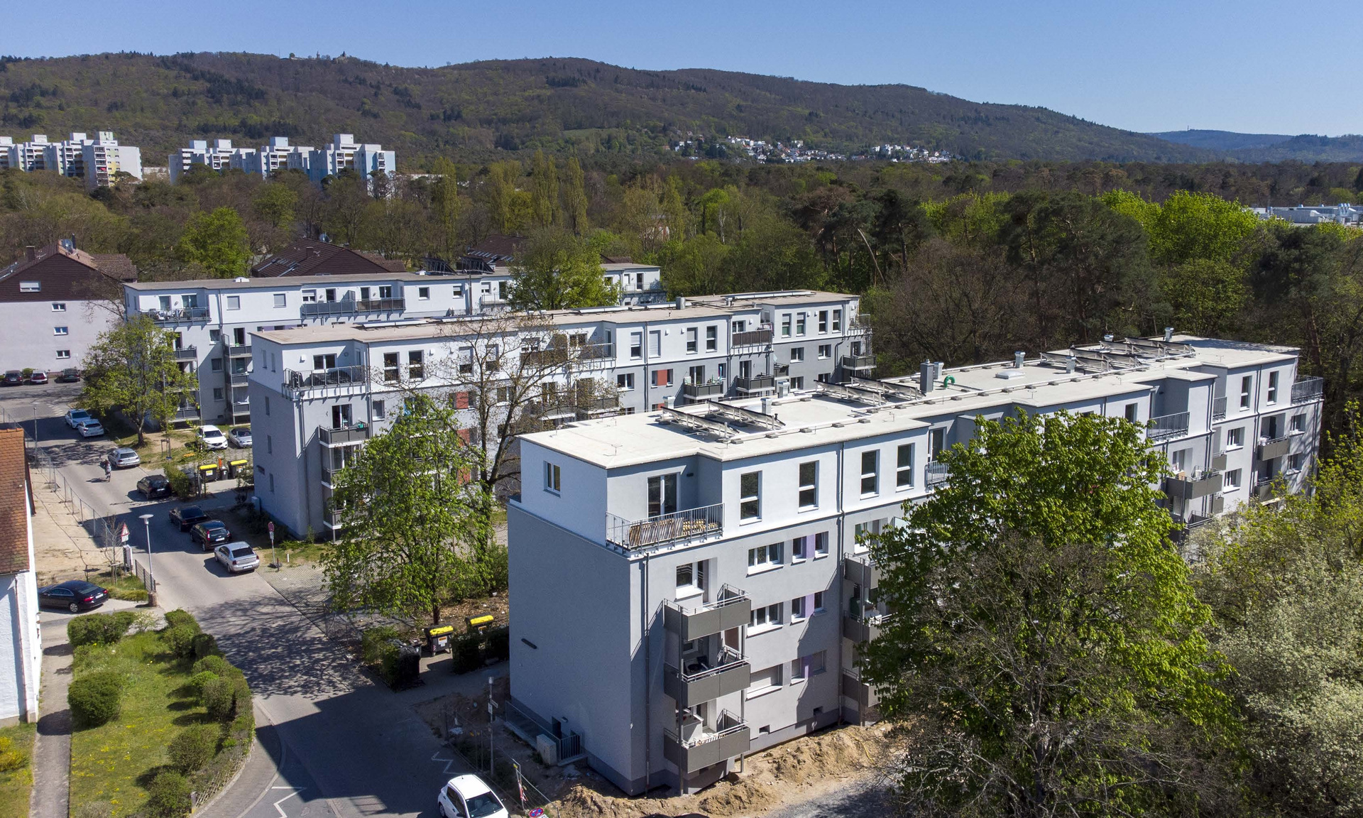 Pressefoto Aufstockung Darmstadt Brunnenweg