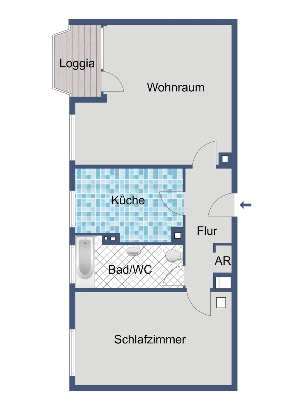 Grundriss OG mitte