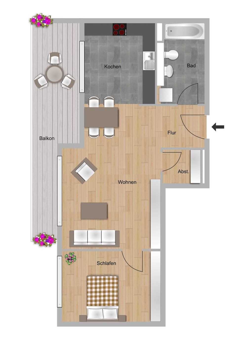 Grundriss mitte