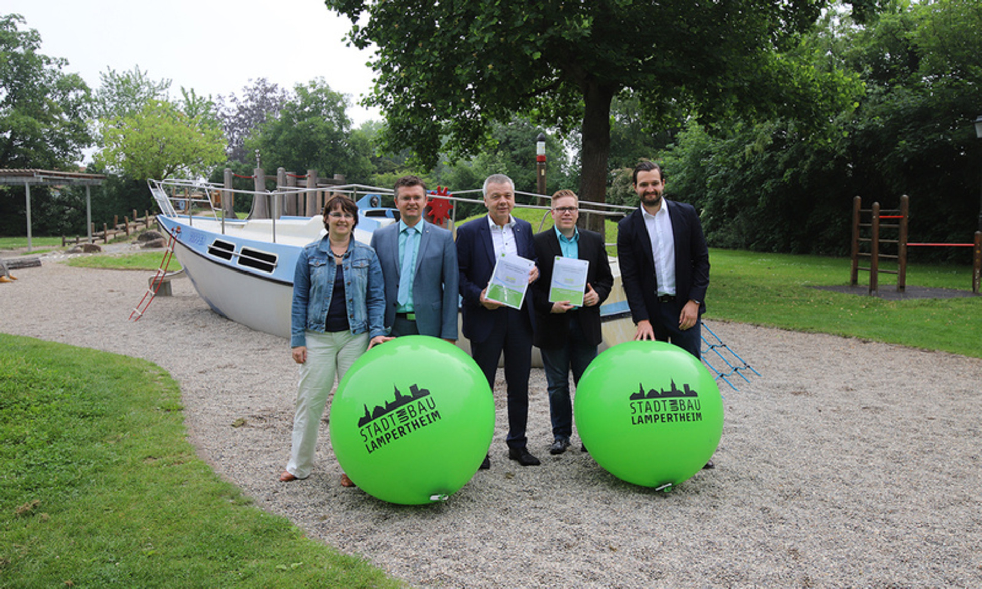 Freuen sich auf die nächsten Schritte beim Stadtumbau in Lampertheim