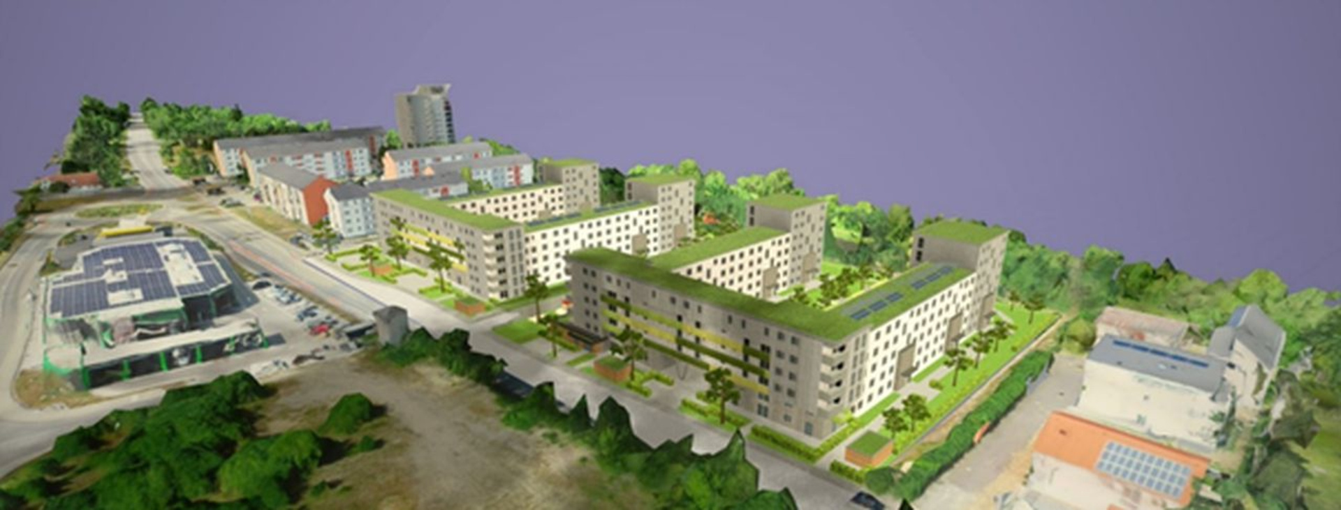 Virtuelles 3D-Modell auf der Mainhöhe in Kelsterbach