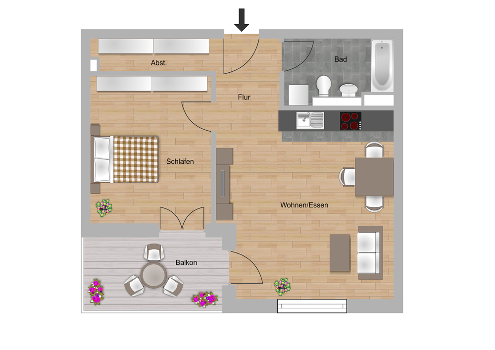 Typ 5_59m²_2Zi._mitte