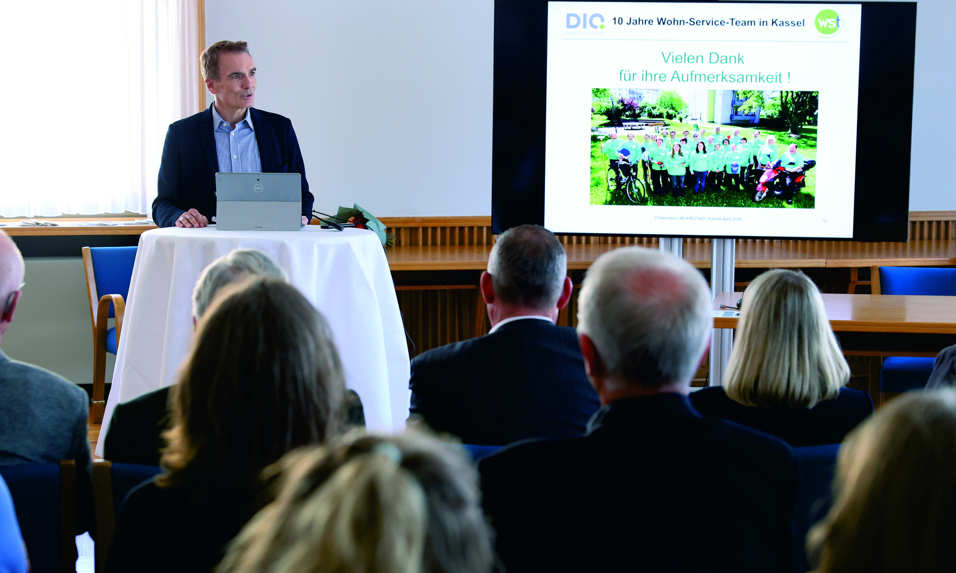 Kassels Sozialdezernent Dr. Norbert Wett blickte auf 10 Jahre WST zurück.