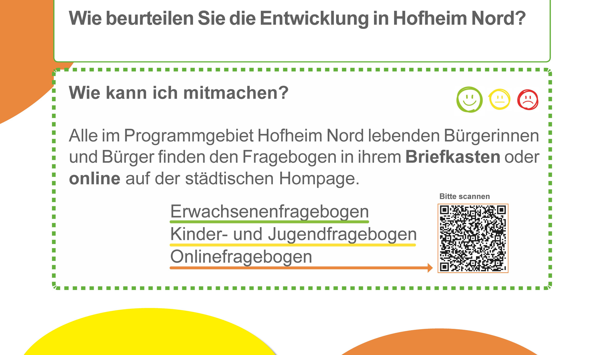 Plakat Anwohnerbefragung