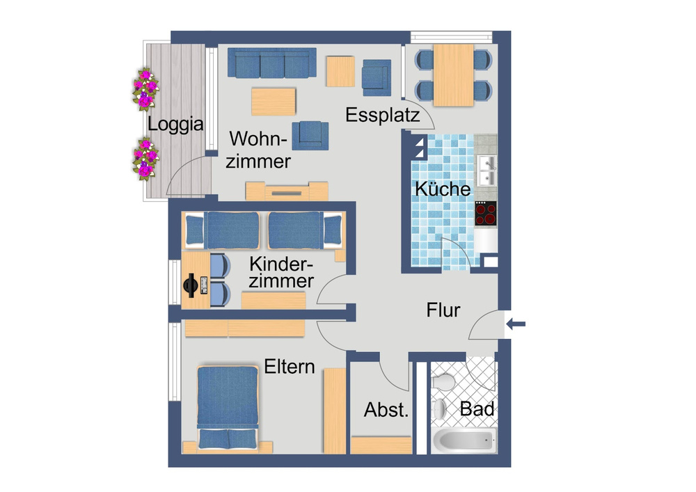 Grundriss rechts