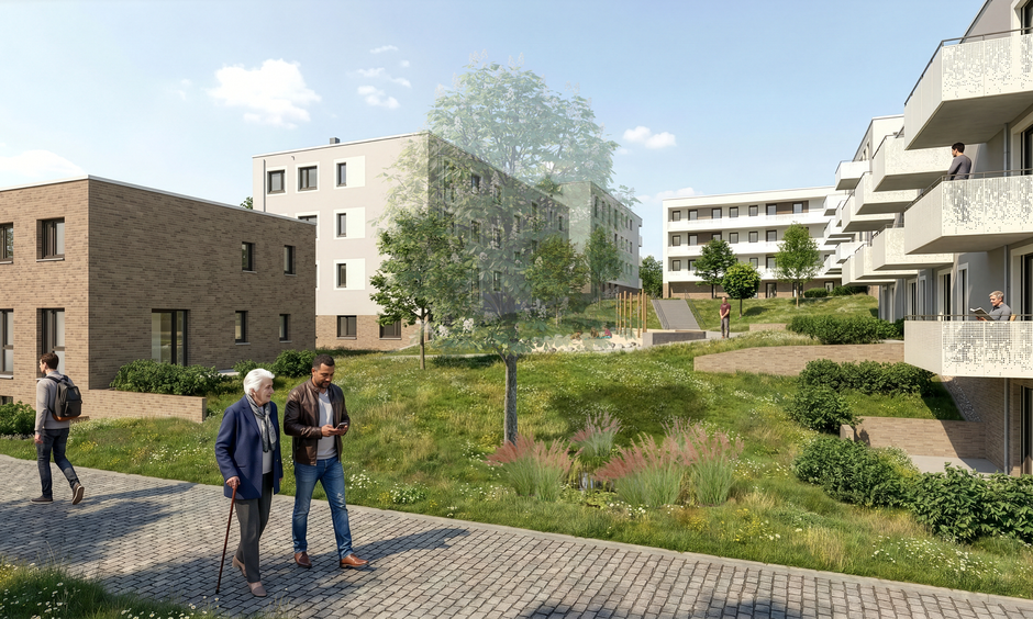 Visualisierung: NHW/Baufrösche Architekten und Stadtplaner GmbH