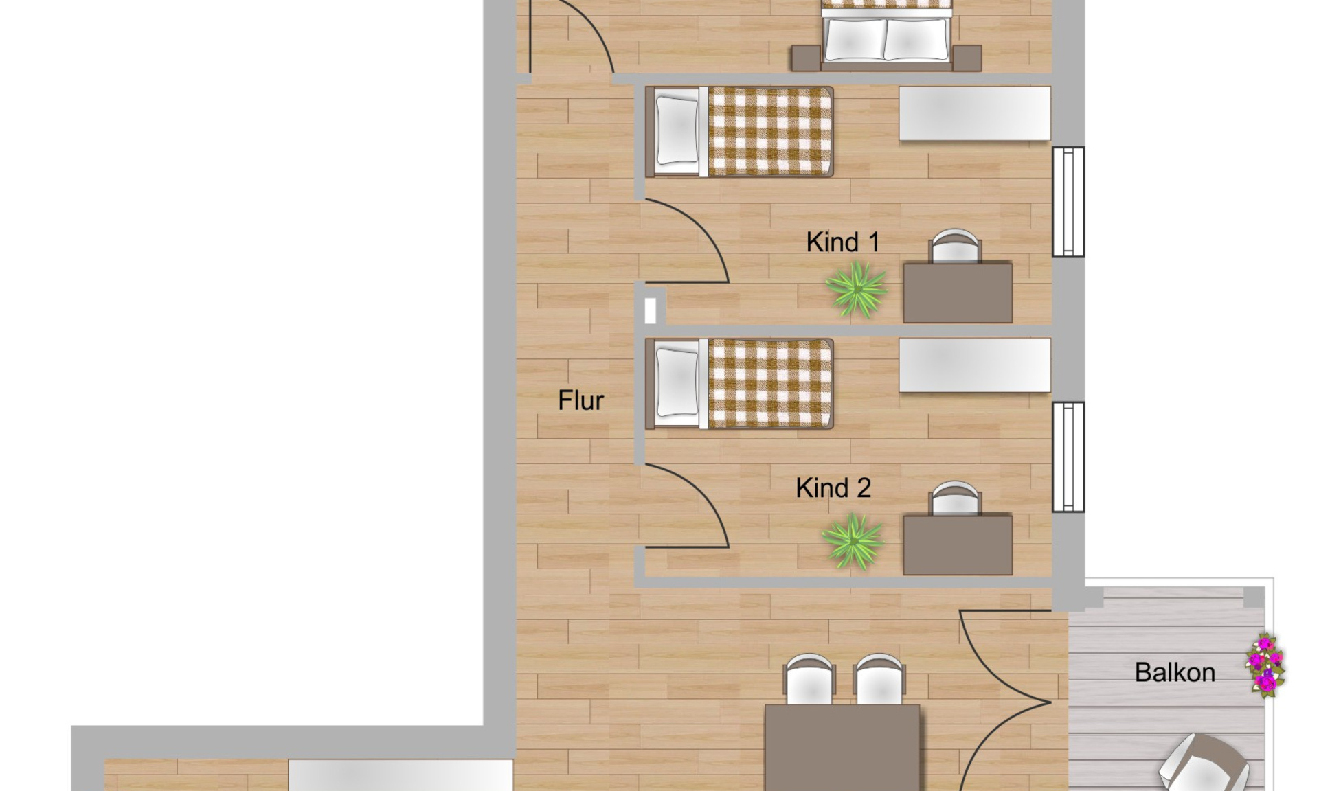 4-Zimmer-Wohnung ca. 94,4 m²