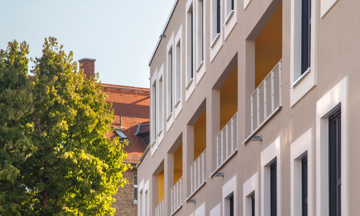 Fassadenansicht vom GustavsHof in Offenbach