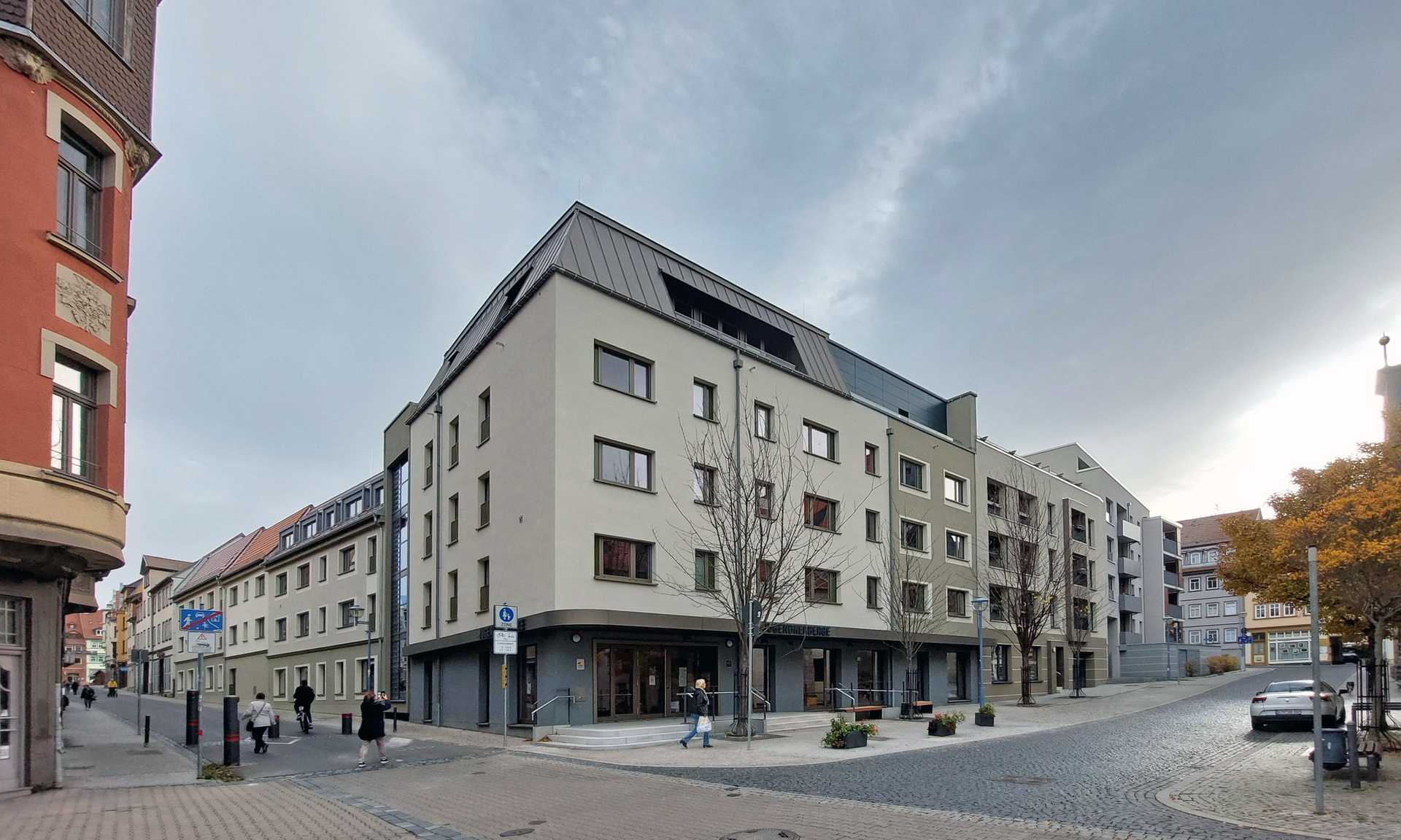 Blick auf die frisch renovierte Jugendherberge von Gotha