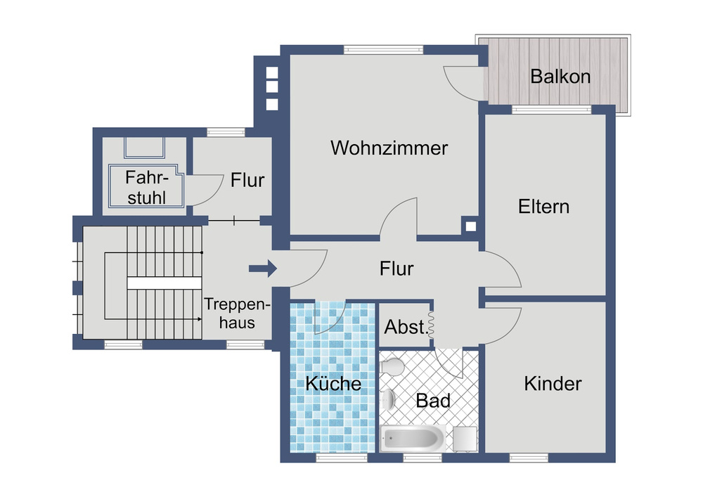 Grundriss Bromeis 57 3 ZKB