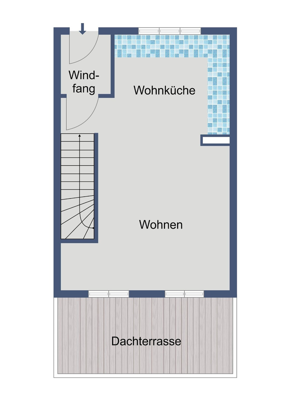 Grundriss Kantapfelstraße 24 Maisonette obere Etage