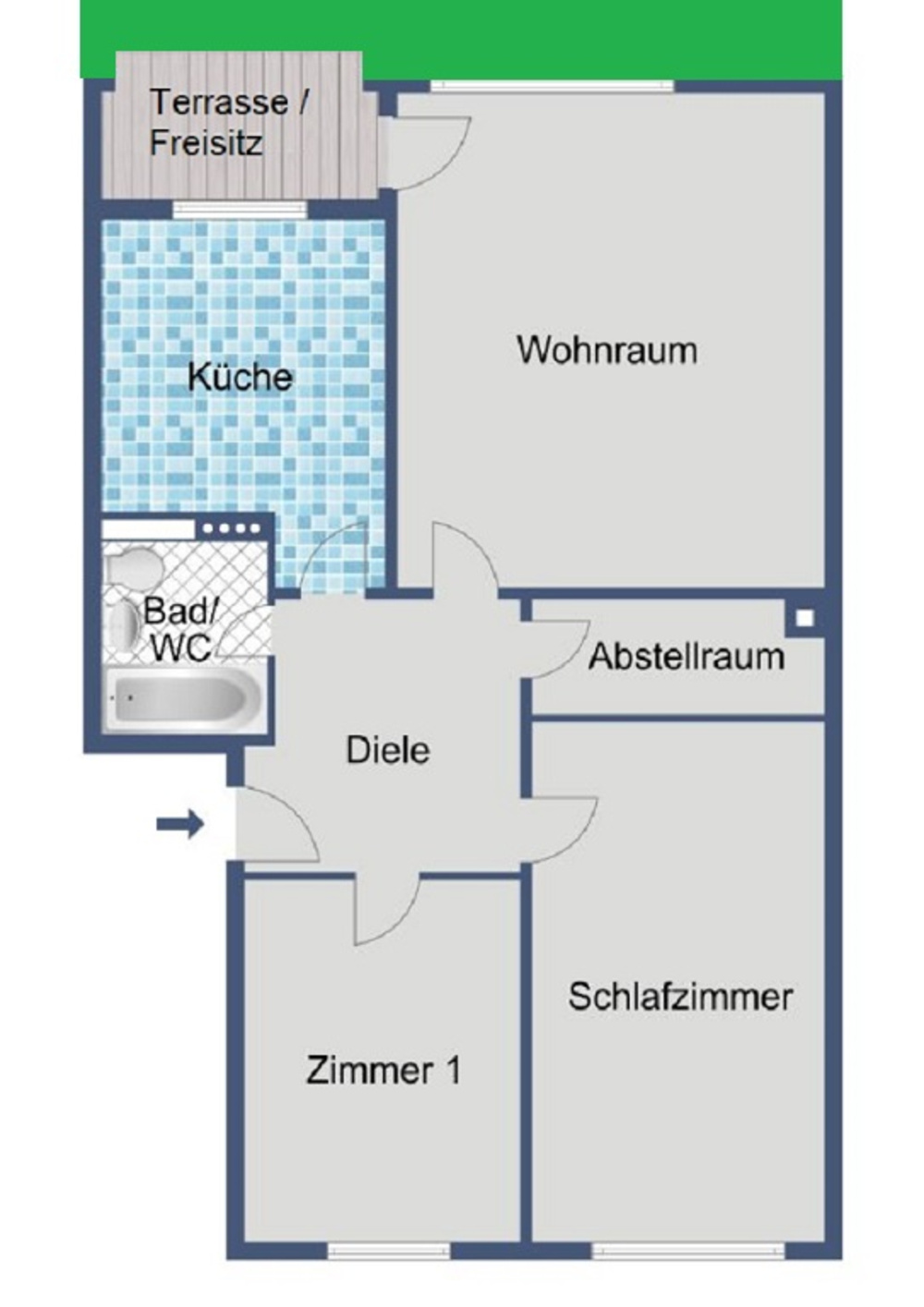 Grundriss rechts_ Garten