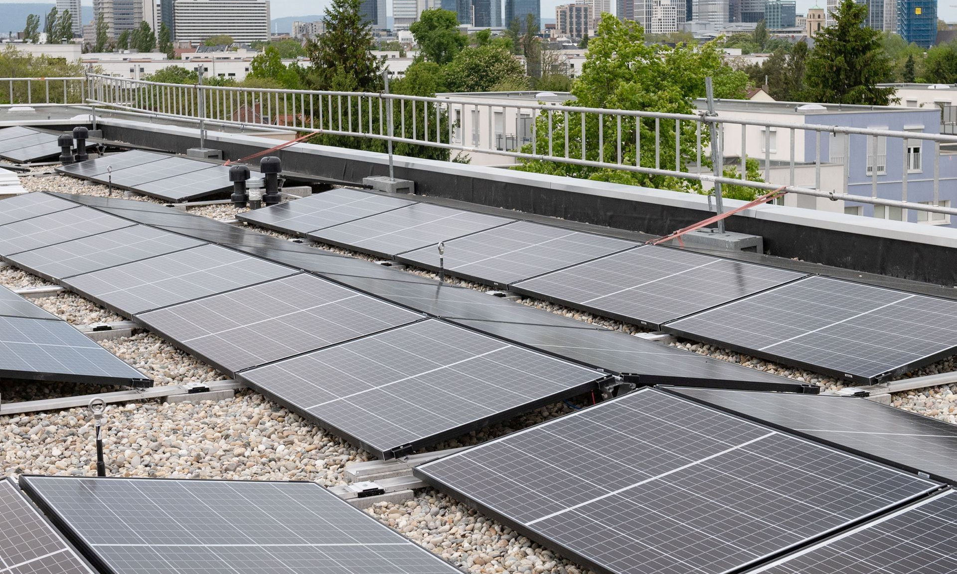 Solarzellen auf dem Dach