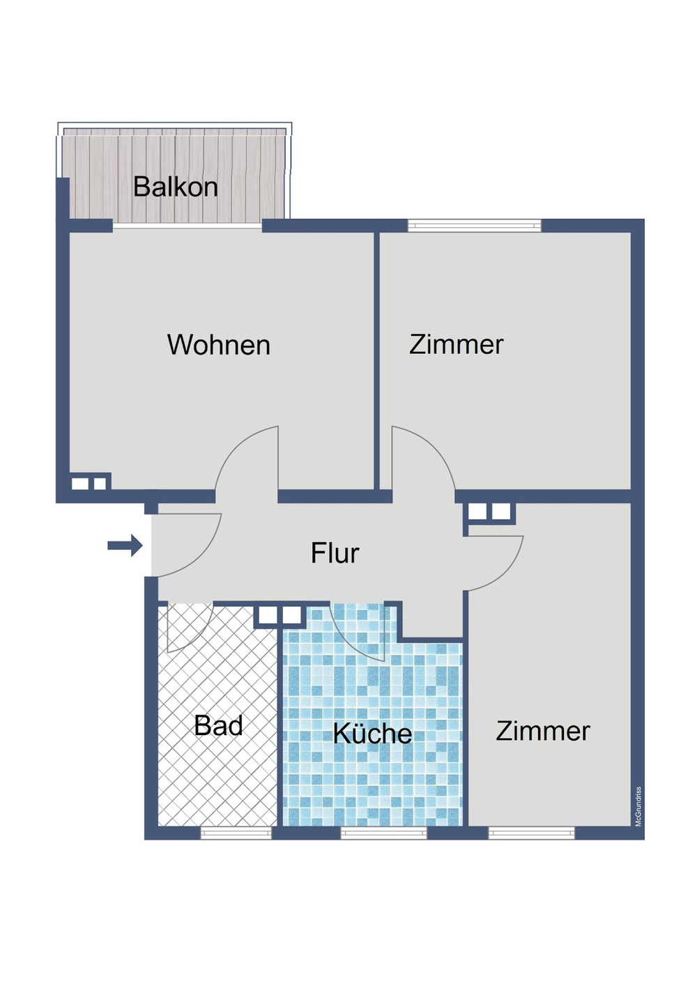 Kassel, Igelsburg 18, 20 Grundriss rechte Whng