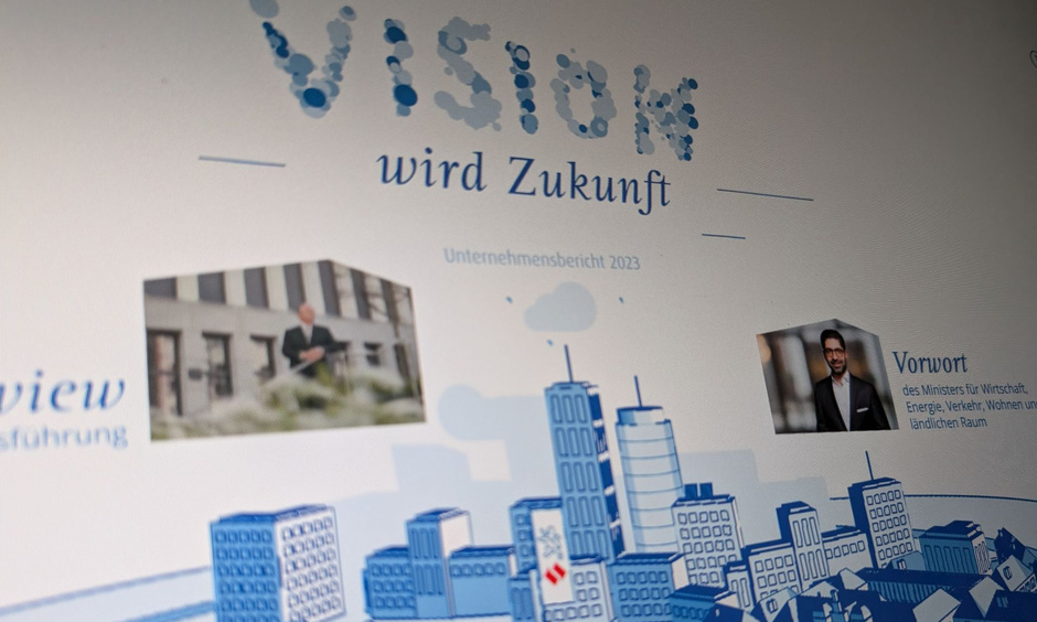 Screenshot des Unternehmensberichtes der NHW 2023