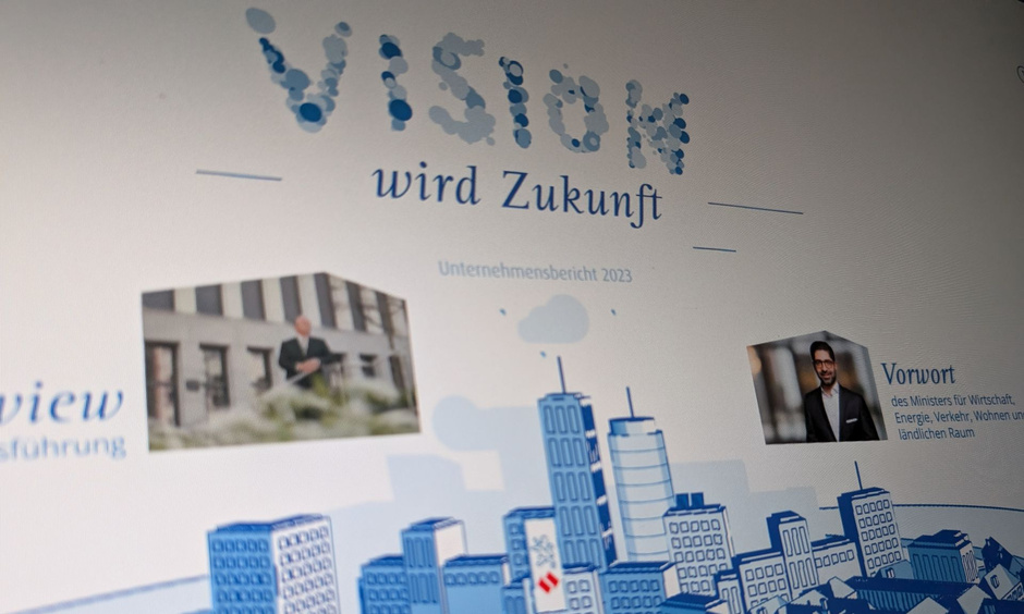 Screenshot des Unternehmensberichtes der NHW 2023