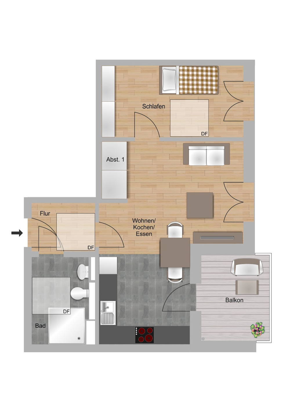 Grundriss Typ 2-A