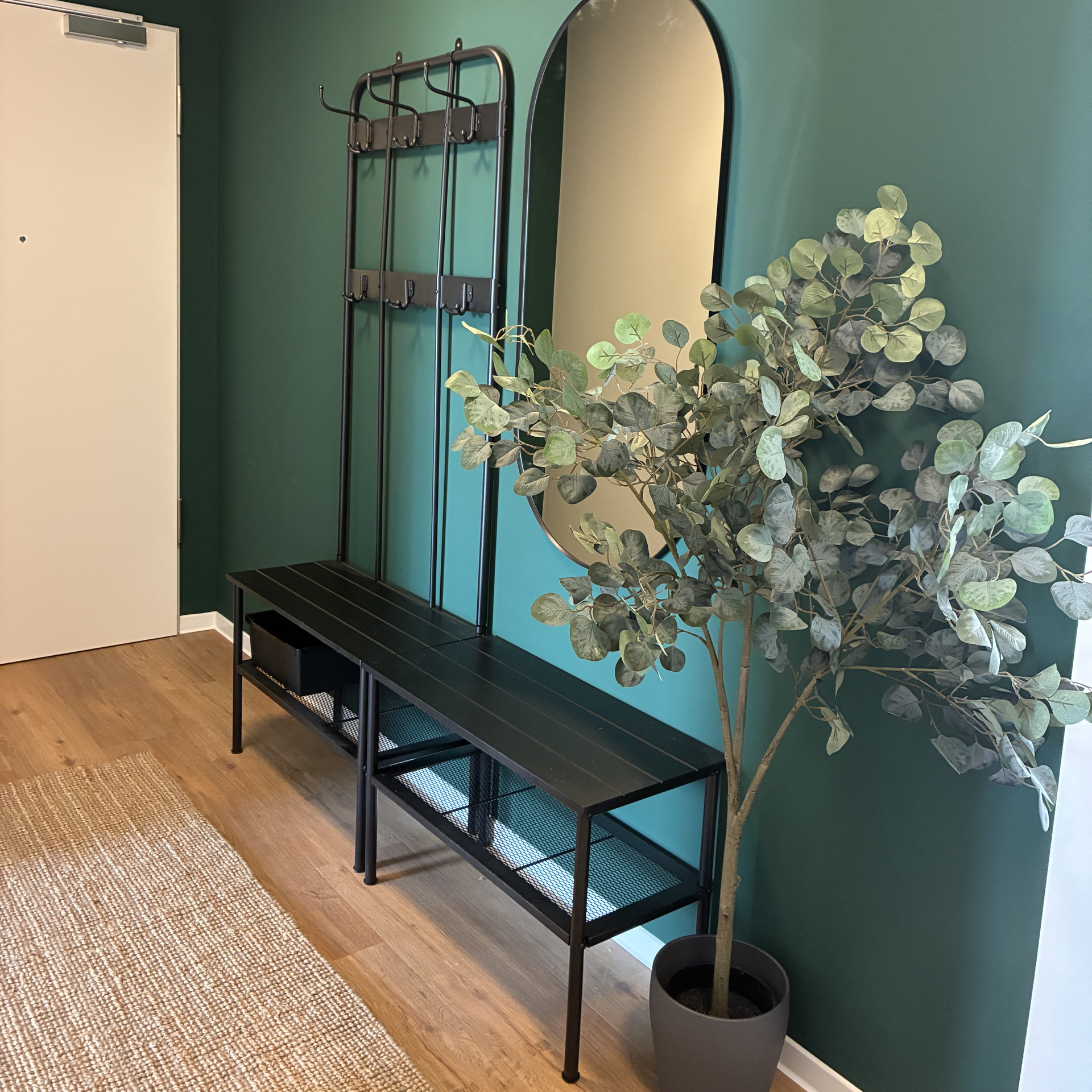 Innenansicht Flur Musterwohnung mit IKEA Einrichtung 