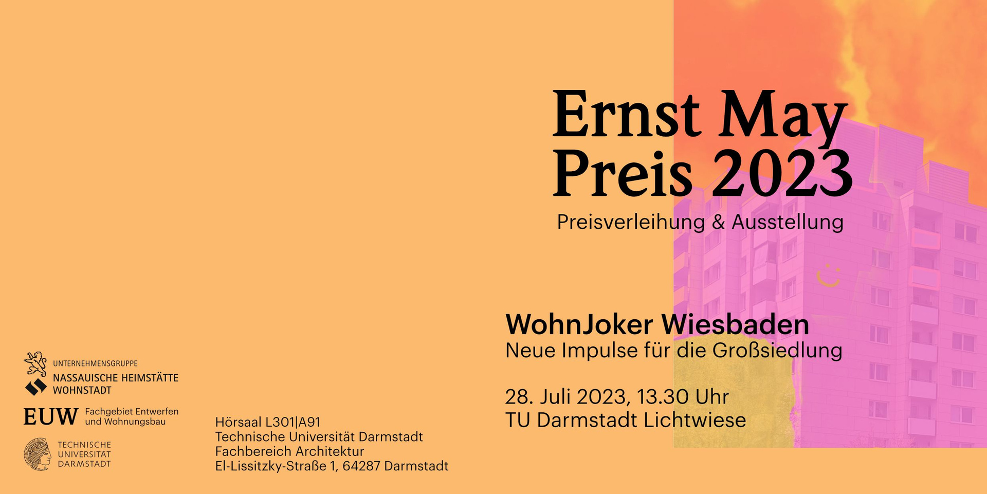 Einladungsflyer Ernst-May-Preis