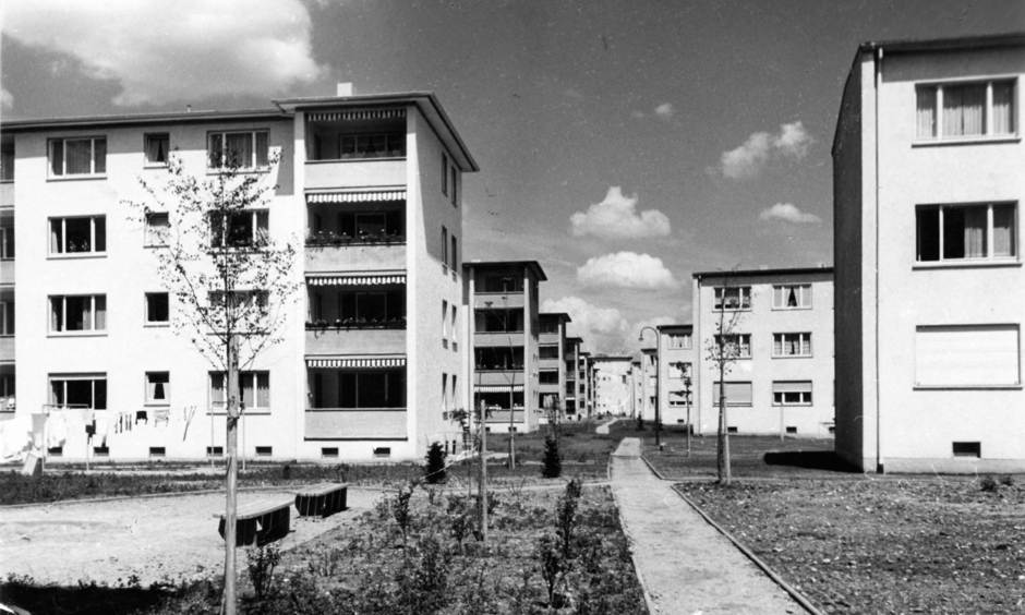 Die Fritz-Kissel-Siedlung in ihren frühen Jahren.