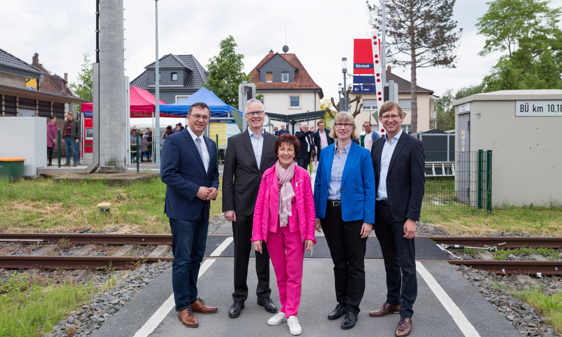 Einweihung des neuen Bahnhofumfelds.