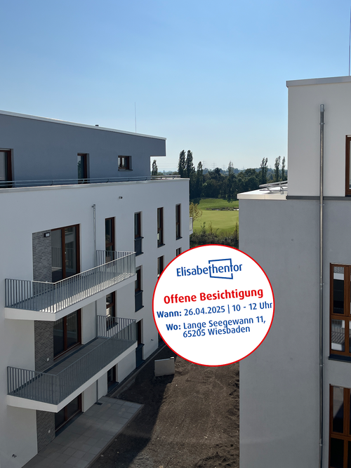 Moderne 3-Zimmer-Neubauwohnung mit Gartenanteil in Wiesbaden