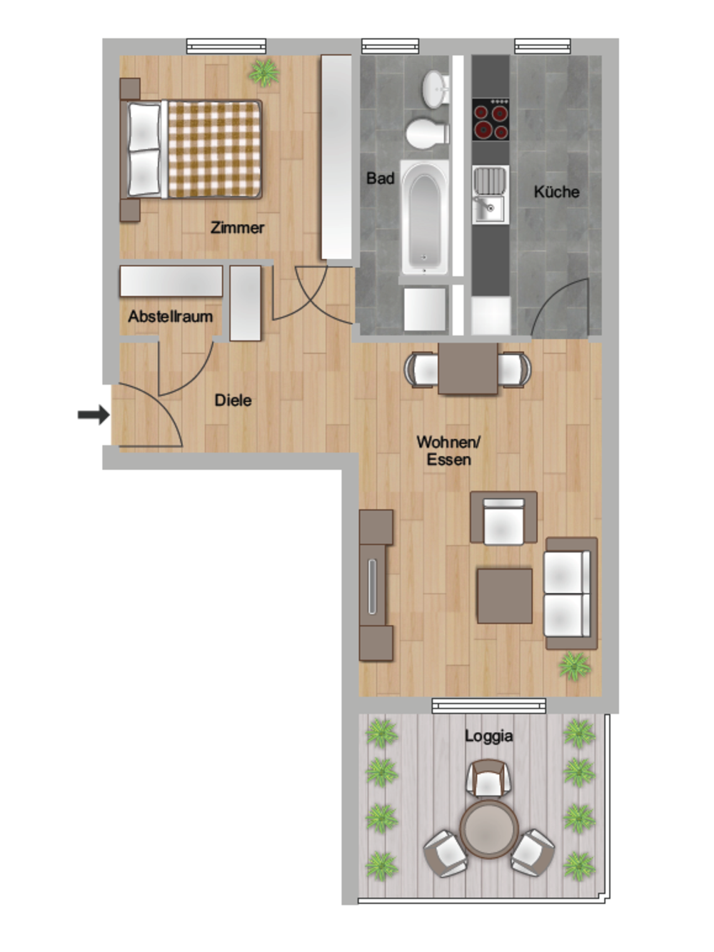 Bernardstr. 116, 3.OG links_Grundriss