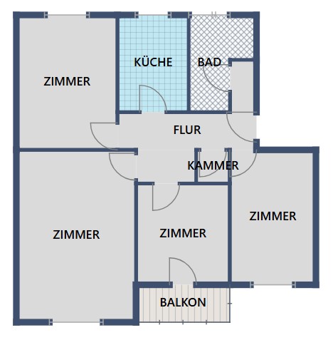 4-Zimmer-Wohnung in Battenberg (Eder) mit Balkon und Keller - Foto 1